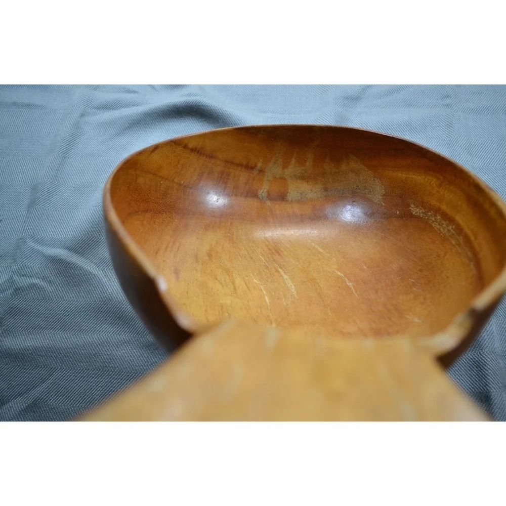 Monkey Pod Hawaii Carved Wood Pineapple Bowl Set Of 3